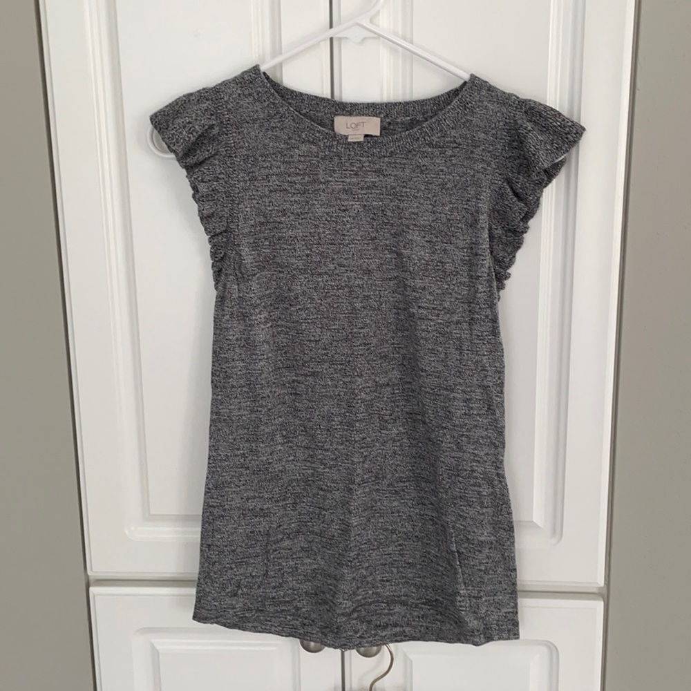 LOFT tank top, flutter sleeves, XS